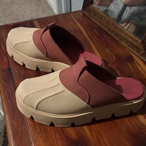 Sorel Women's Mules in Tan and Brown